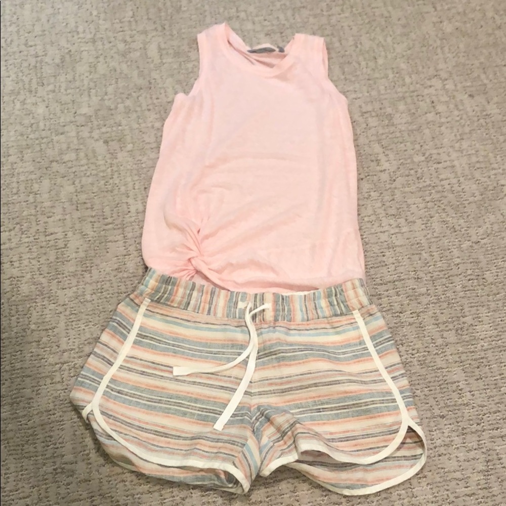 Athleta linen shorts